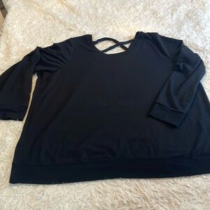 Torrid Active Black Criss Cross Sweatshirt 4